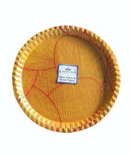 13inch Printed Round Paper Plate At Rs 2 2 Piece Patterned Paper