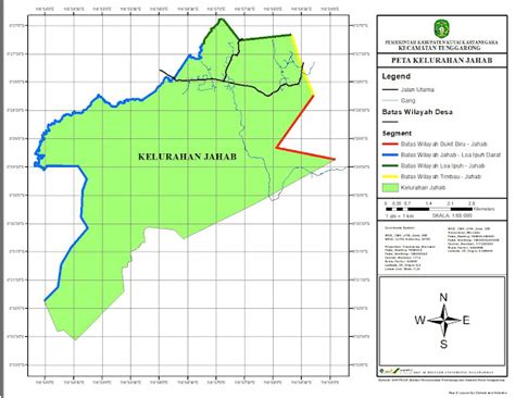 Kelurahan Jahab Peta Administrasi Dan Peta Batas Wilayah Kelurahan