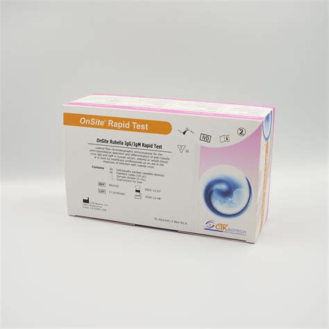 CTK OnSite Rubella IgG IgM Rapid Test Zmedic