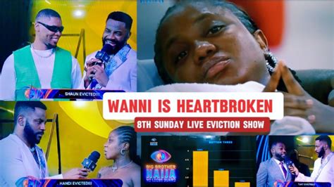 Wanni Cries In Pains As Shaun Handi Tjay Were Evicted Th Sunday