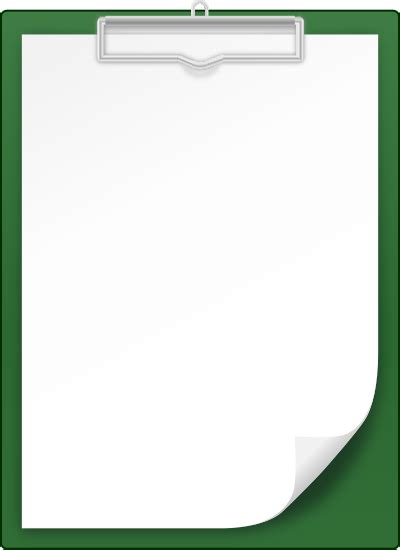 Dark Green Clipboard Vector Icon Svg Vector Public Domain Icon