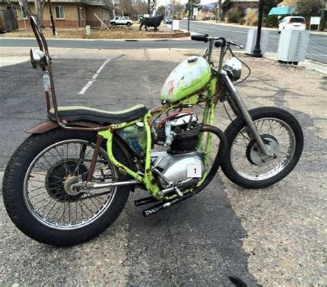 1964 A65 Bsa Lightning California Survivor Patina Chopper