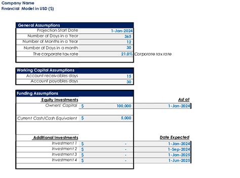 Excel Template SaaS Financial Model Template 3 Tier Subscription