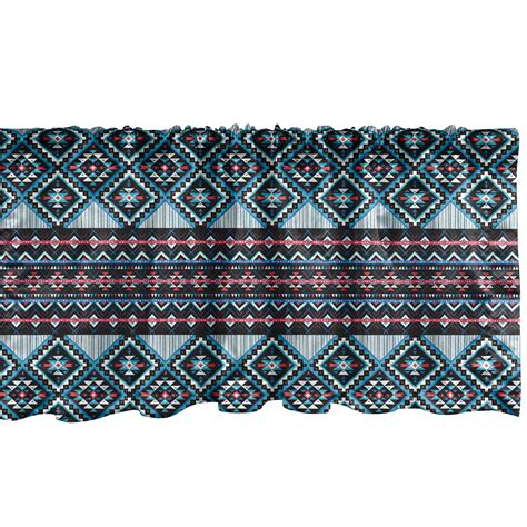 Aztec Window Valance Pack Of 2 Triangles Colorful Geometric Triangles