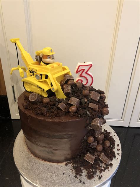 Paw patrol rubble birthday cake – Artofit