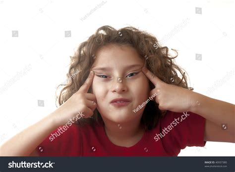 Little Girl Making Funny Face Stock Photo 40937380 Shutterstock