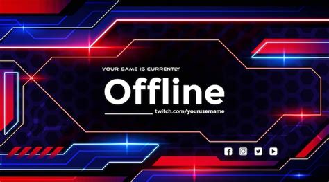 Plantilla De Banner De Twitch Sin Conexi N Vector Premium