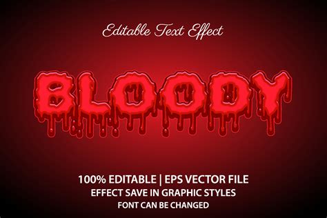 Blood Text Effect Vector Art, Icons, and Graphics for Free Download