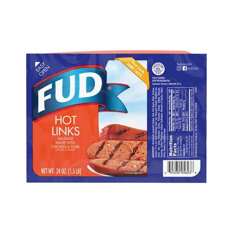FUD CHICKEN PORK HOT LINKS 8 24 OZ Importmex