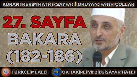 Kuran Kerim Sayfa Bakara Suresi Okuyan Fatih Ollak