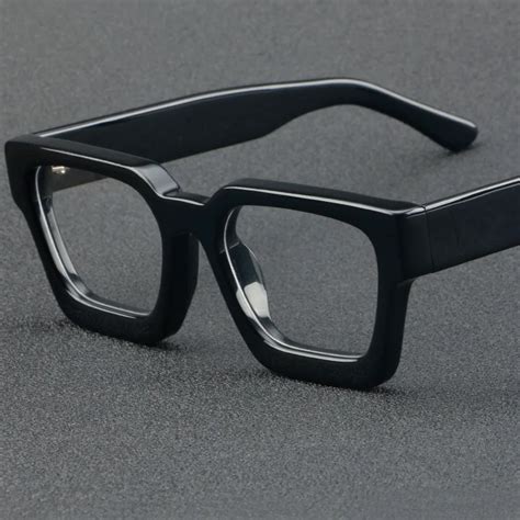 Zerosun Acetate Eyeglasses Frames Male Women Reading Glasses Men Anti Blue Reflection Square