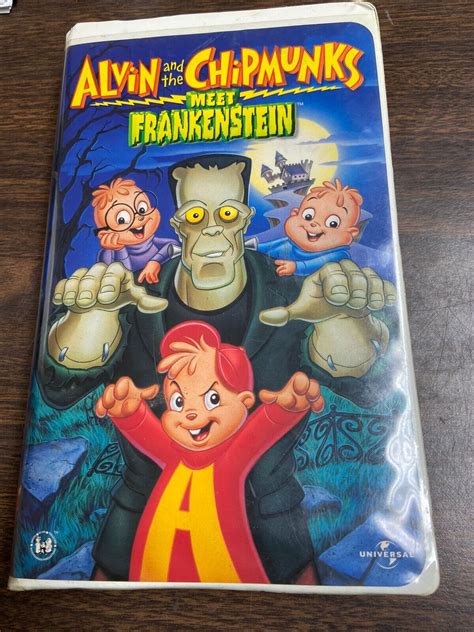 Alvin And The Chipmunks Meet Frankenstein VHS Clamshell Tested EUC