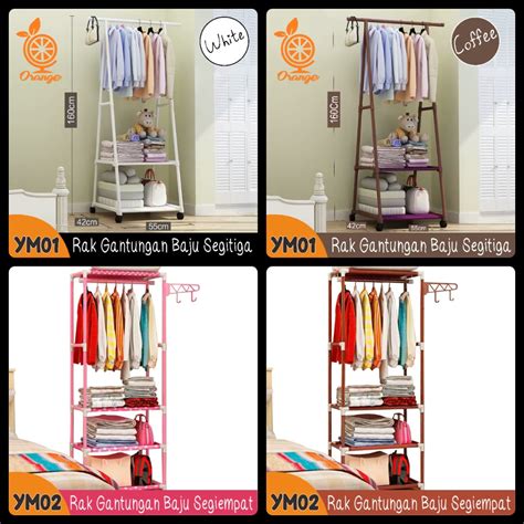 Rak Baju Segitiga Gantungan Baju Stand Hanger Triangle Jumbo Kokoh