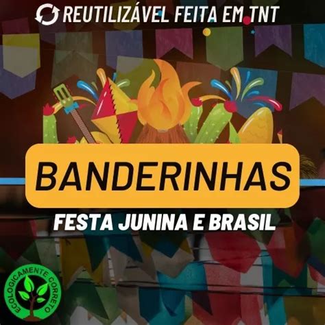 Bandeirinha Em Tnt Bandeirola Festa Caipira Junina Mts Mercadolivre