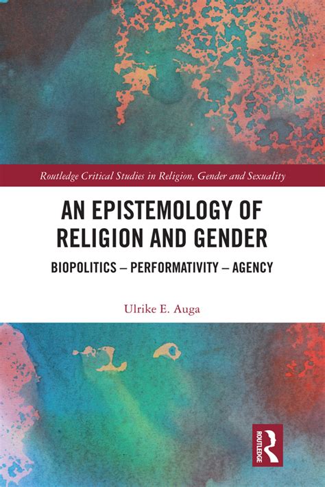 An Epistemology Of Religion And Gender Taylor And Francis Group