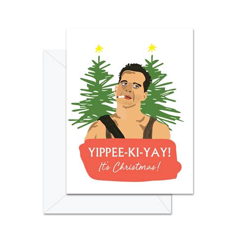 Die Hard/ Bruce Willis yippee-ki-yay It's Christmas Greeting Card - Etsy