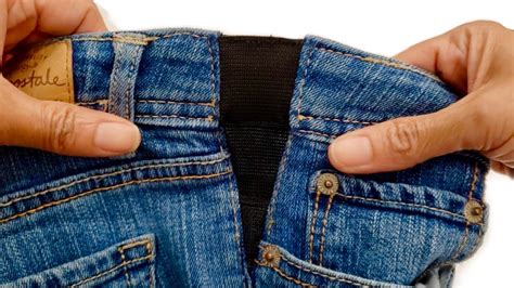 How To Make Your Jeans Bigger By Inserting Elastic 3 Ways From Very