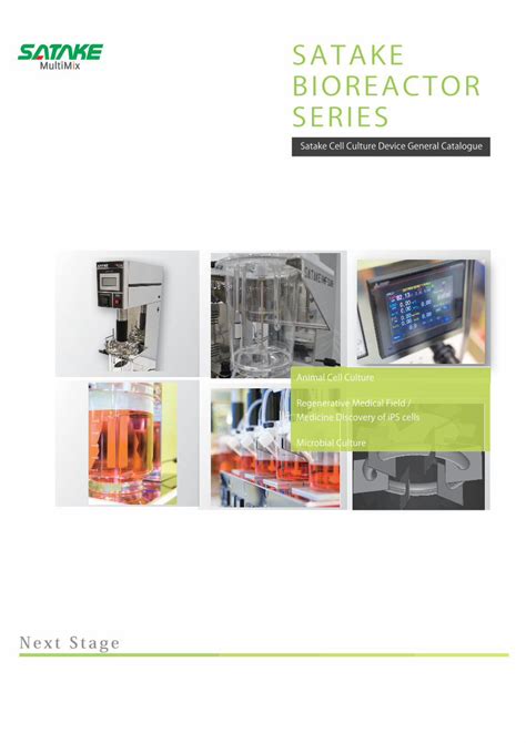 Pdf Satake Bioreactor Series · Mrf Reactor Is A Bioreactor For The