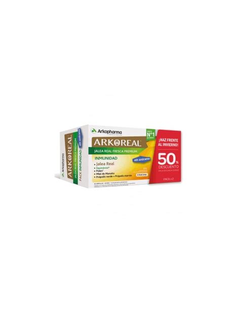 ARKOREAL JALEA REAL FRESCA PREMIUM INMUNIDAD SIN AZUCAR 2X20 AMPOLLAS