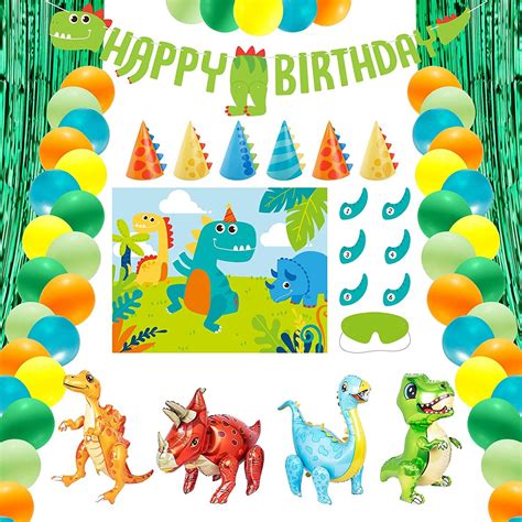 Decorlife Dinosaur Party Decorations For Boy Birthday Cute Complete