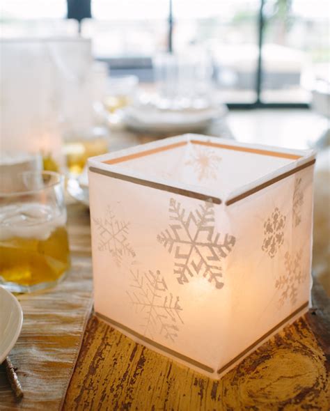 Diy Wax Paper Snowflake Lanterns Camille Styles