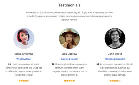 GitHub Mdbootstrap Bootstrap Testimonials Responsive Testimonials