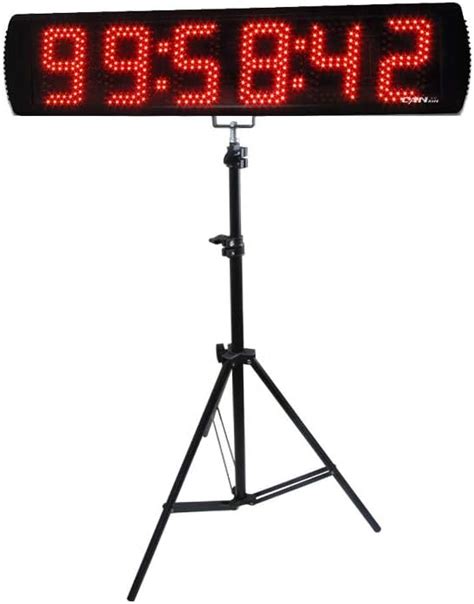 Amazon Ganxin Inch Led Race Clock With Tripod For Running Events