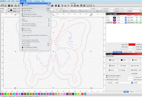 How To Import And Edit Designs Using Laser Cutter Software Lightburn Omtech Laser