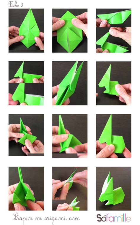 Lapin origami comment faire un lapin en origami Réalisation d un