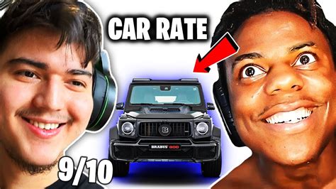 ISHOWSPEED RATES HIS VIEWERS CARS! - YouTube