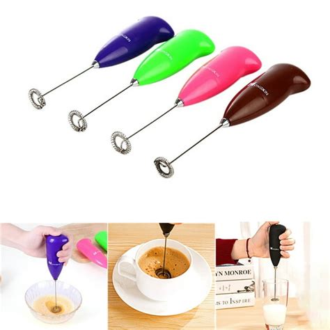 Superhomuse Electric Mini Handle Stirrer Kitchen Egg Beater Coffee Milk Drink Whisk Mixer