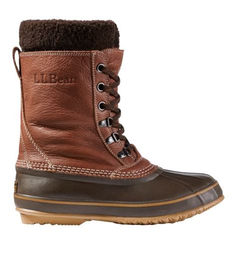 Men S L L Bean Snow Boots With Tumbled Leather At L L Bean