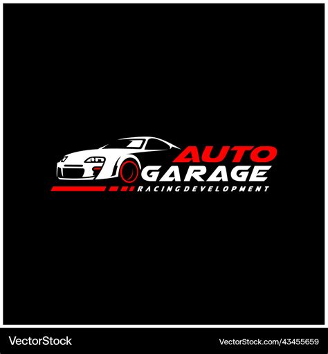 Car - automotive garage logo Royalty Free Vector Image