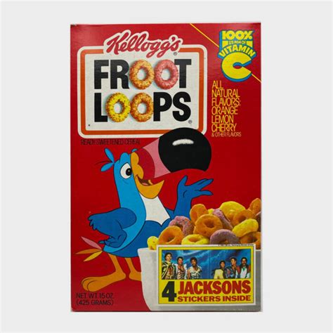 The Jacksons Fruit Loops Cereal Box with Stickers – Michael Jackson Market