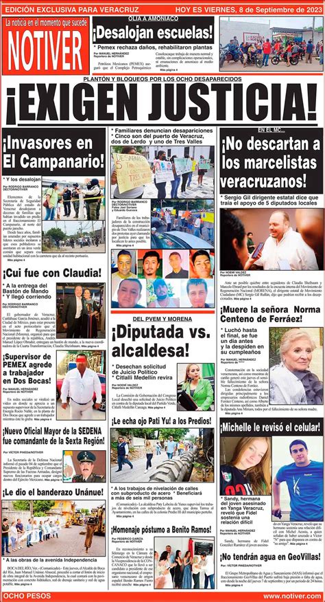 La Portada Viernes 8 De Septiembre 2023