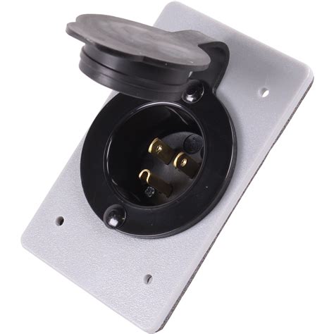 Hjp Cwp Straight Blade Flanged Male Power Inlet Receptacle