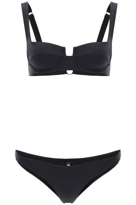 Reina Olga Brigitte Bikini Set Black Lyst