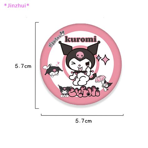 [jinzhui] Cute Cartoon Sanrio Tin Badge And Chest Badge Cinnamoroll Kuromi Melody Pochacco Hello