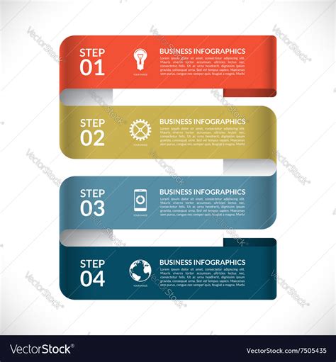 Modern Infographic Design Template Royalty Free Vector Image