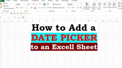 How To Add A Drop Down Calendar To An Excel Cell Templates Sample