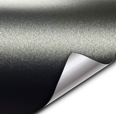 Amazon.com: VViViD+ Matte Metallic Black Vinyl Wrap (6ft x 5ft ...