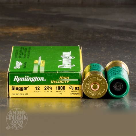 Gauge Ammo Rounds Of Oz Rifled Slug By Remington