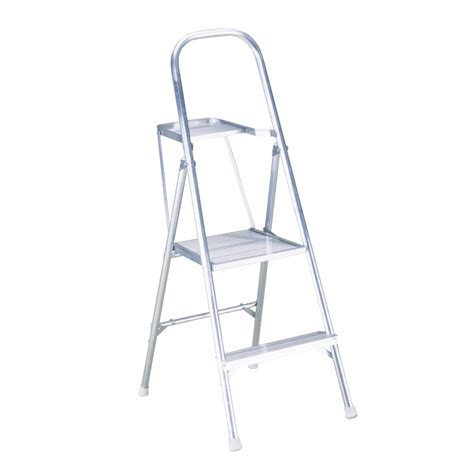 Abbey Aluminium Safety Platform Step Ladder With Handrail Tool Tray