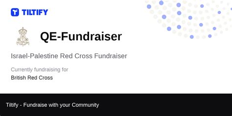 Tiltify - Israel-Palestine Red Cross Fundraiser