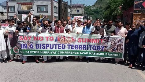 Protests In AJK Against G20 Meeting In IIOJK Continue