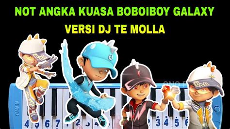 Not Pianika Kuasa Boboiboy Galaxy Versi DJ Te Molla YouTube