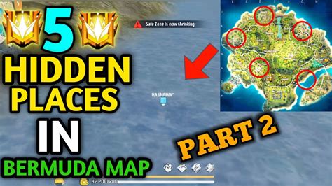 Top 5 Hidden Places In Bermuda Map For Rank Push In Free Fire Hidden