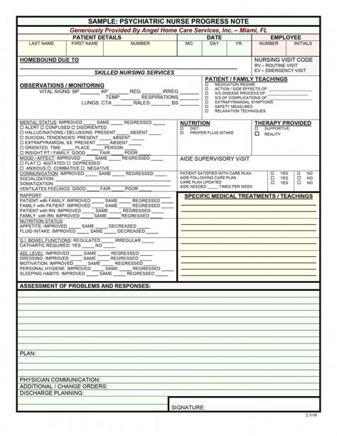 Case Management Notes Template