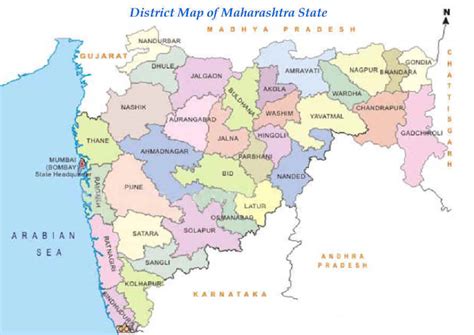 Maharashtra District Map 2023 PDF Download | Maharashtra Map District ...