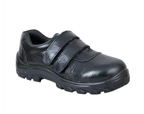 Buy Zain Zm 06 Ladies Pu Single Density Steel Toe Black Leather Safety Shoes Size 6 Online In